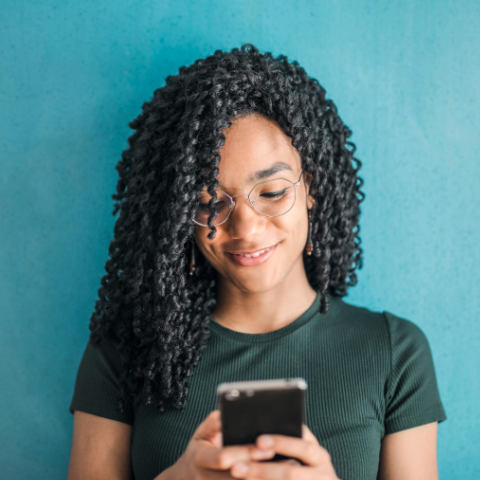Girl on phone